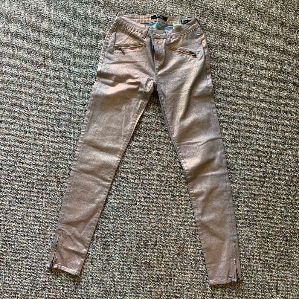 Metallic Pink Buffalo by David Bitton skinny jeans